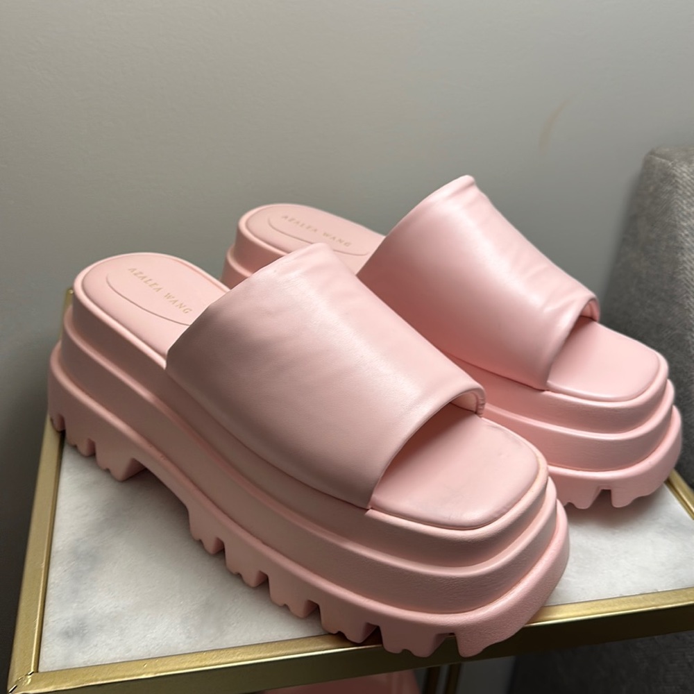 Never worn platform sandals